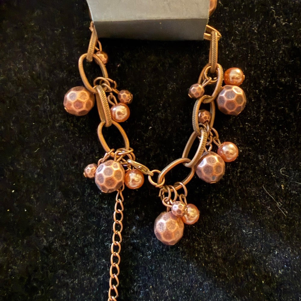 Paparazzi Copper Bracelet with Textured Beads - Picture 2 of 2